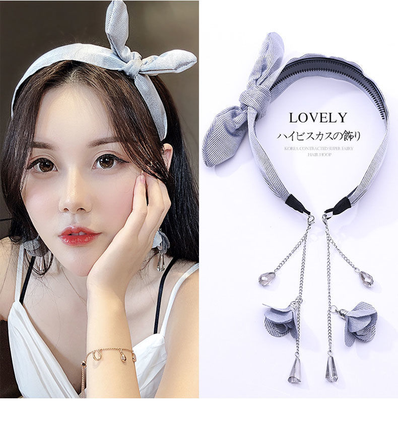 Korean New Fashion Cute Tassel Streamer Bow Tie Cheap Headband Wholesale display picture 17