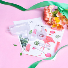 便攜簡約隱形眼鏡伴侶盒美瞳雙聯盒影形近視眼鏡護理收納盒子批發