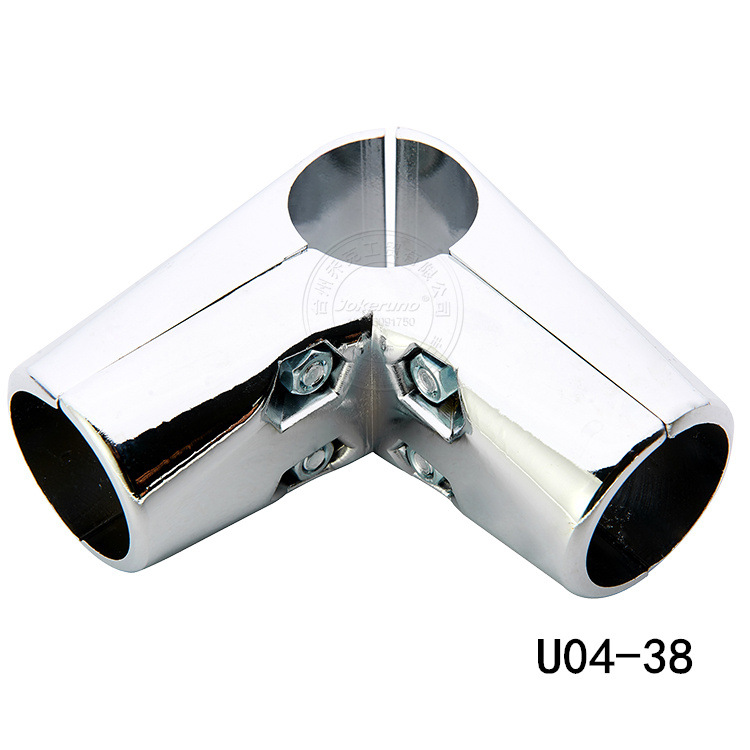 厂家直销圆管连接件货架展架晾衣架配件展示架连接头商超五金38mm