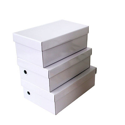 shoe box goods in stock supply Kraft paper shoe box Printing shoe box LOGO customized Corrugated boxes Heaven and earth covered shoe box