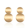 Retro golden fashionable earrings, European style