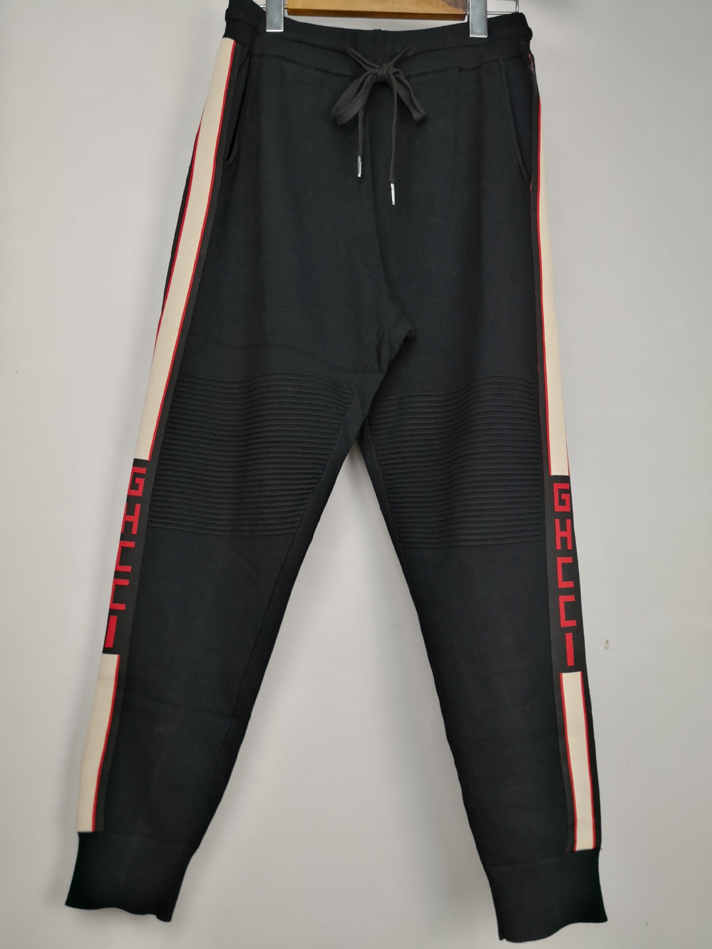 2019新男装束脚休闲长裤男式潮牌小脚运动针织学生松紧宽松休闲裤