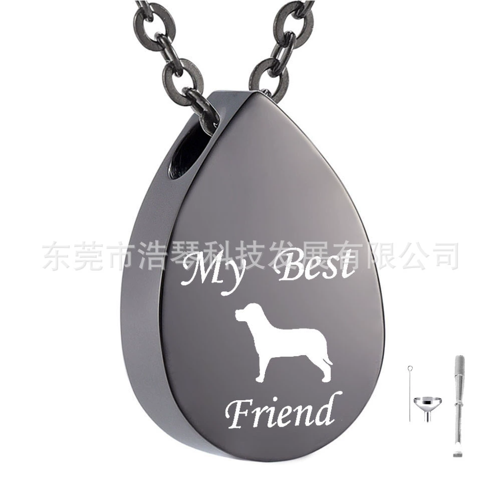 Мода персонализированные флакон духов кулон ПЭТ пепел ожерелье капли воды шкатулка кулон флакон духов ювелирные изделия