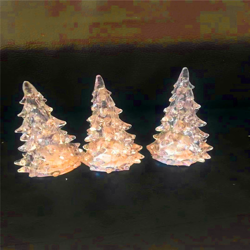 Colorful Aklien Christmas Tree Light Light Colorful Night Lantern Skin Crown Christmas Light 1C 7.5cm