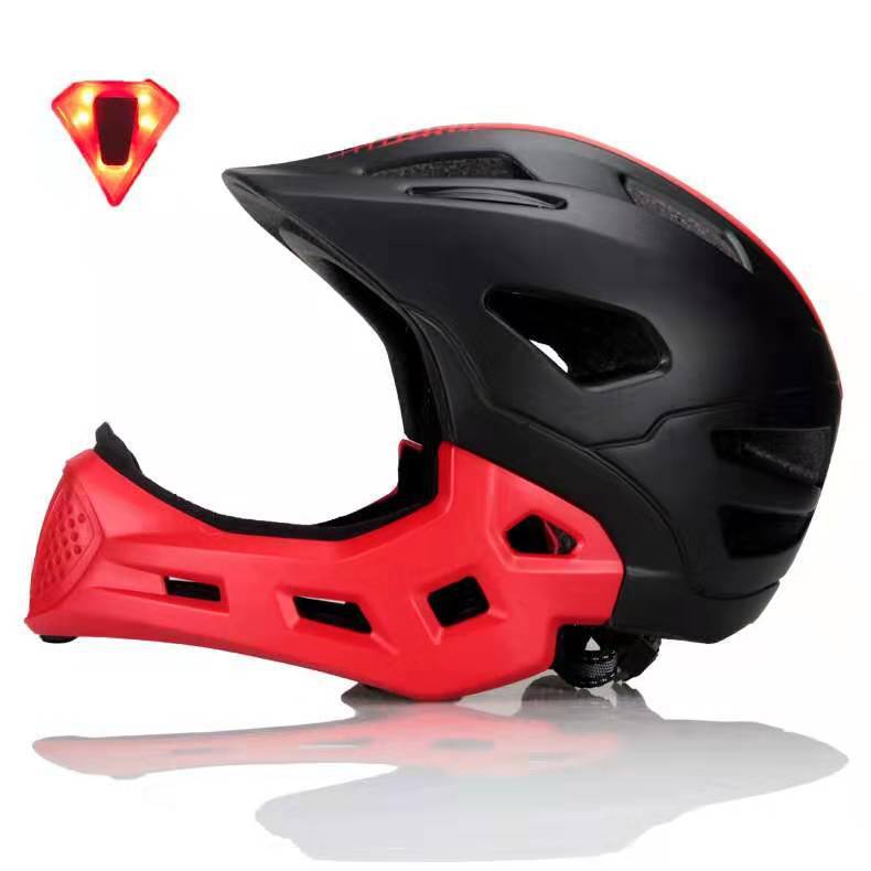 LED兒童速滑全盔騎行頭盔騎行裝備輪滑頭盔裝備定制
