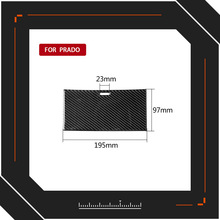 适用丰田霸道兰德酷路泽普拉多碳纤维水杯面板贴纸汽车改装配件