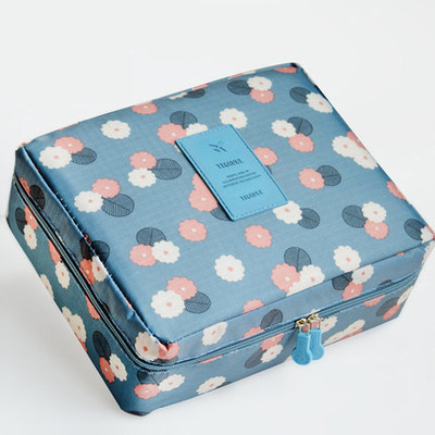travel Cosmetic trumpet Portable the republic of korea Simplicity capacity Cosmetics Storage bag lovely Hearts Wash bag