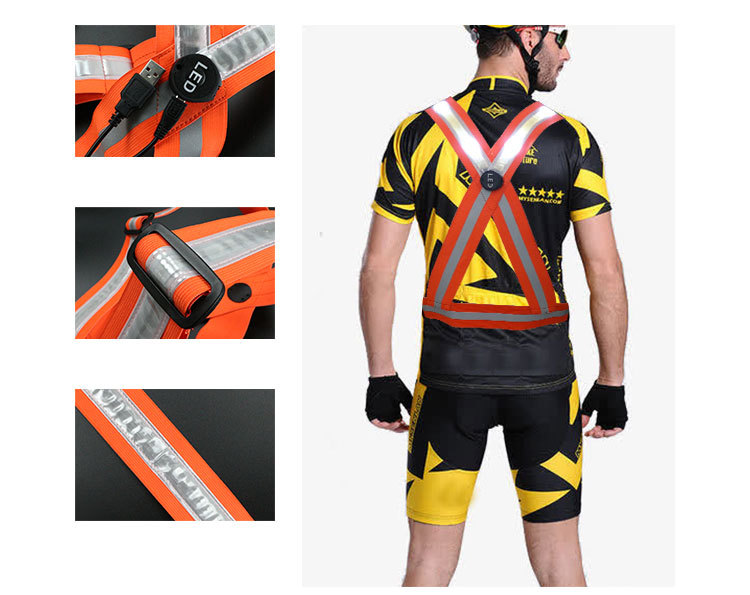 晶格交叉背心(橙色松紧)