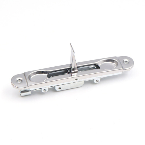 Seat belt long pole double door fixed 8-inch central control concealed spring heaven and earth door bolt fireproof stainless steel 304 latch