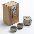 一壶两杯快客杯便携茶具旅行茶具陶瓷日式功夫简约家用套装泡茶壶