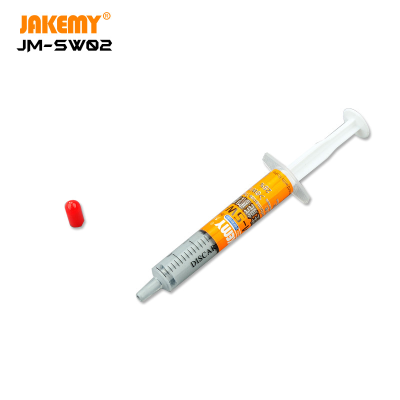 厂家JM-SW02助焊膏锡膏 大支针筒式贴片焊锡膏 CPU显卡导热散热膏