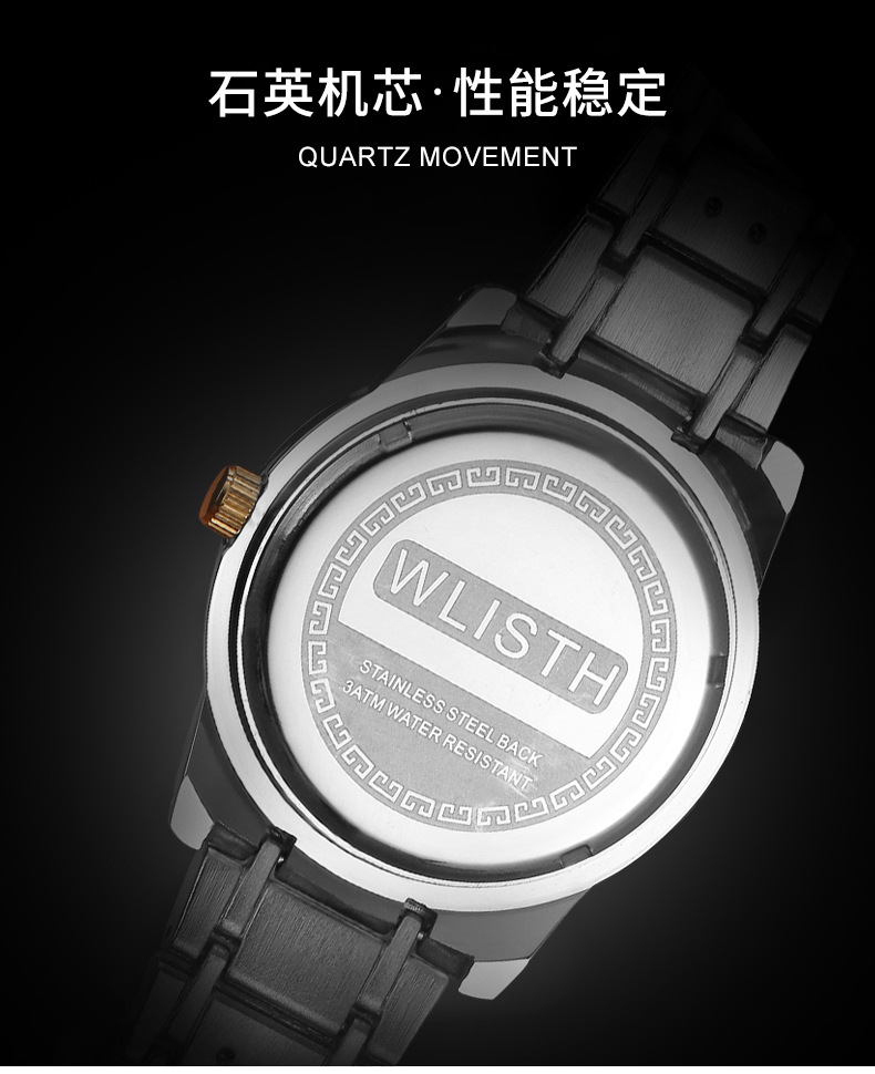 Montre à Quartz pour hommes, étanche, avec bracelet en acier, double calendrier, Vintage, offre spéciale, nouvelle collection 2023_voghion.com