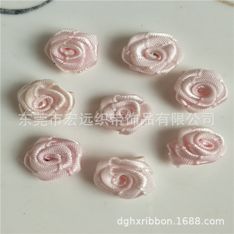 东莞厂家直供丝带玫瑰花 手工花 内衣蝴蝶结花仔