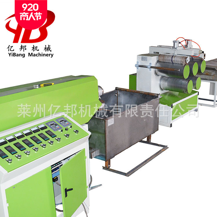 莱州亿邦平拉塑料PET圆丝拉丝机聚脂刷丝扫把丝拔丝拉丝设备