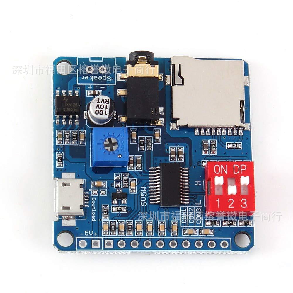 语音播放模块 MP3播放器 IO触发播放 串口控制播放 DY-SV5W