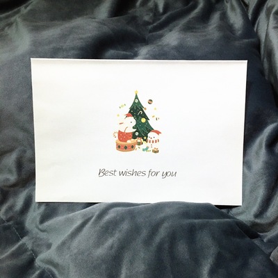 文藝複古西式聖誕信封 邀請函聖誕卡 廠家直供 支持壹件代發