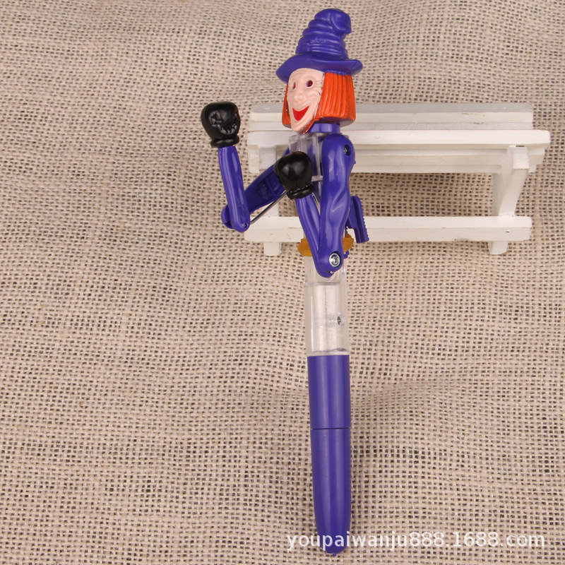 Хэллоуин Ручка-03-Ведьма-Фиолетовый