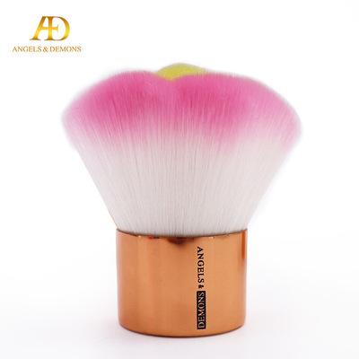 Manufactor Cosmetic brush Flower wool Loose paint Pink Short rod blusher brush portable Loose paint