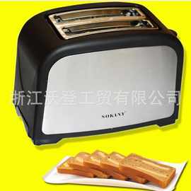 跨境出口家用2片不锈钢烤面包片toaster吐司机多士炉电烤箱WD-523