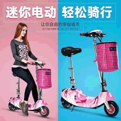 小海豚低配两轮电动车 折叠女电动平衡车 成人小型电瓶车摩托车