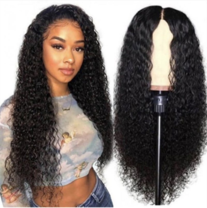 Unisexe Style Africain Vacances Fête Fil Haute Température Longue Frange Cheveux Longs Et Bouclés Perruques display picture 2