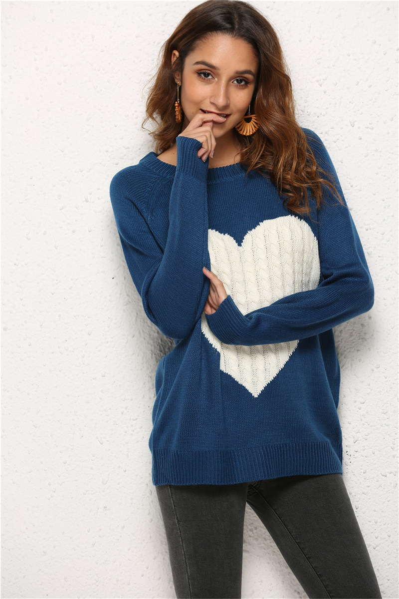 Women's Sweater Long Sleeve Sweaters & Cardigans Hollow Out Fashion Heart Shape display picture 61