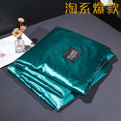 夏凉被纯色水洗真丝夏被空调被天丝夏凉被 厂家直销微商礼品会销|ru