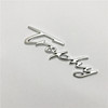 TROPHY18 new name modification vehicle logo MG6 personalized English car label sticker metal standard body sticker