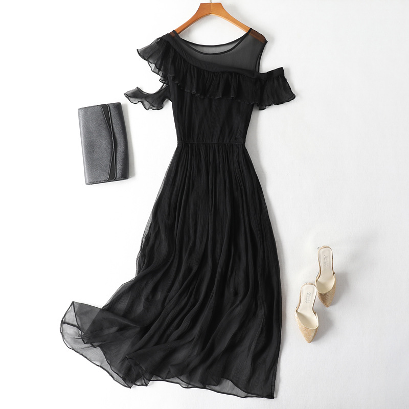 Bohemian Beach Maxi Dress Silk Dress