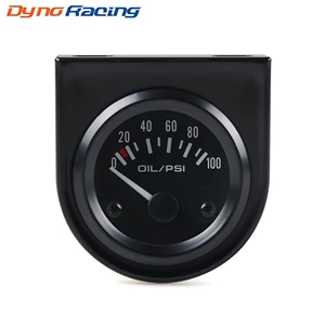 Car modification 52mm oil pressure meter 0-100 Psi oil pressure meter strap sensor 12v Racing Universal