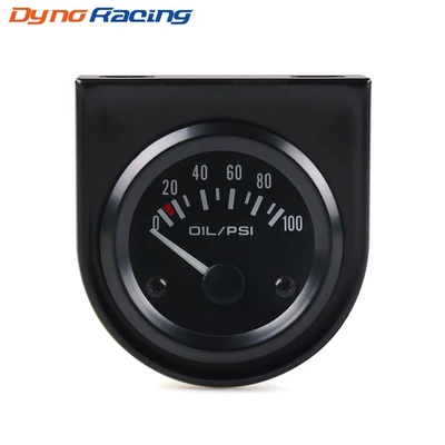 Car modification 52mm oil pressure meter 0-100 Psi oil pressure meter strap sensor 12v Racing Universal