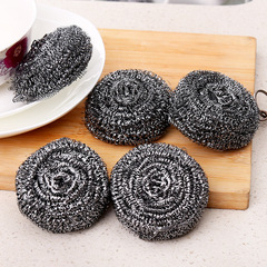 6 pack stainless steel pot cleaning balls, dishwashing tools pot brushing balls, kitchen supplies decontamination pot brushing steel wire balls