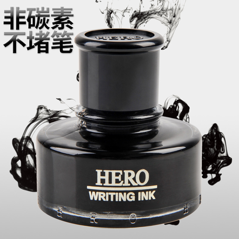 HERO 440 ink fountain pen with non carbon fountain pen ink pigment quality bottle 50ml