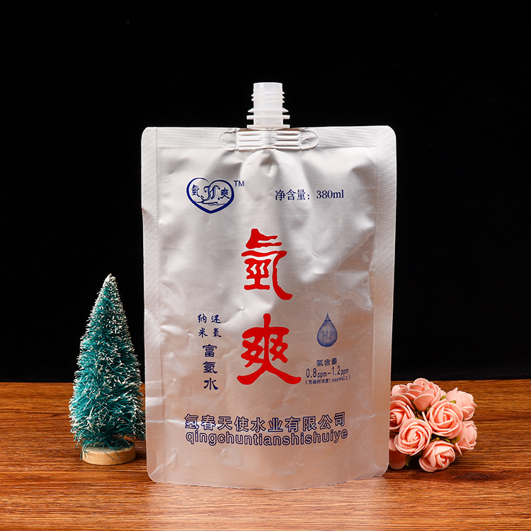 厂家自定彩色塑料液体自立袋 食品异形吸嘴包装袋儿童饮品吸吸袋