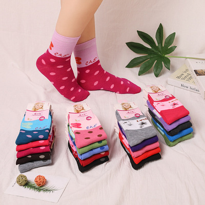 2019冬季韩版女士羊毛袜 加厚防臭吸汗中筒爆款厂家直销 一件代发