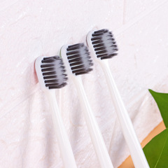 Adult Wide Head Toothbrush Set of 3, Japanese Bamboo Charcoal Fine Soft Hair Toothbrush for Home Use, Wholesale Manufacturer of Large Head Toothbrushes