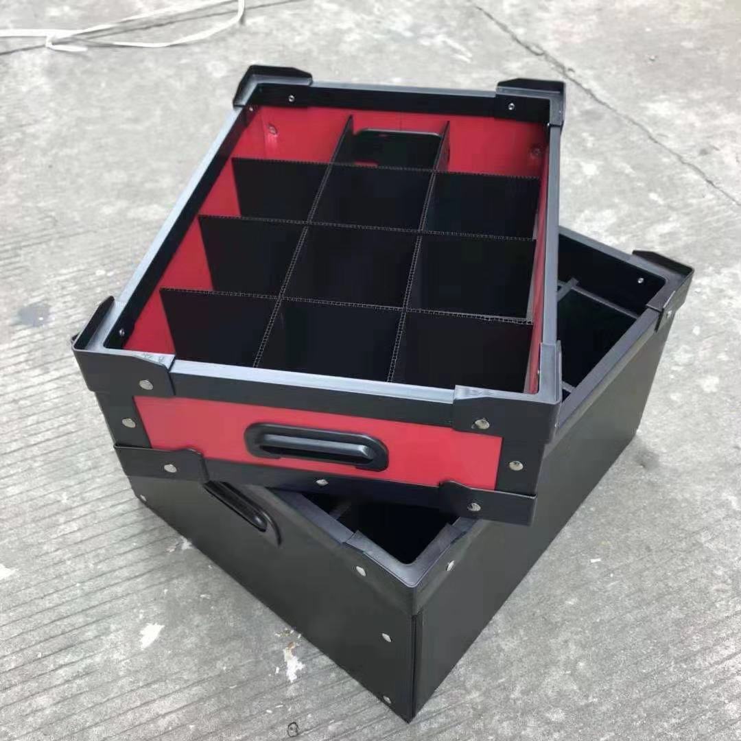 定做骨架周转箱 2-5MM加硬可安装中空板刀卡防震周转钙塑箱可印字