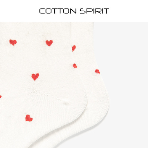 Cotton spirit socks women's mid-calf socks cotton ins trendy socks internet celebrity love cute Japanese socks spring and autumn style