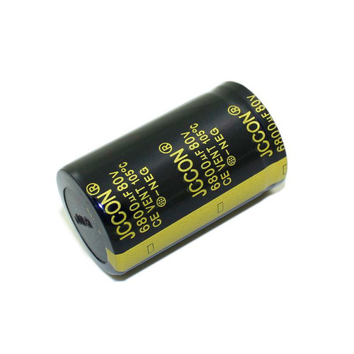 Manufacturer of 80V 6800uf JCCON Black Gold 30x50 Audio Amplifier Power Inverter Electrolytic Capacitor