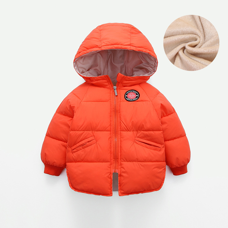秋冬新款儿童棉衣男童羽绒棉服短款女童加厚连帽棉袄外套2020新|ms