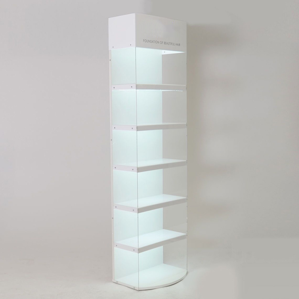 定制两侧亚克力洗面奶 水乳霜展示架 透明 定制LOGO工艺展示架