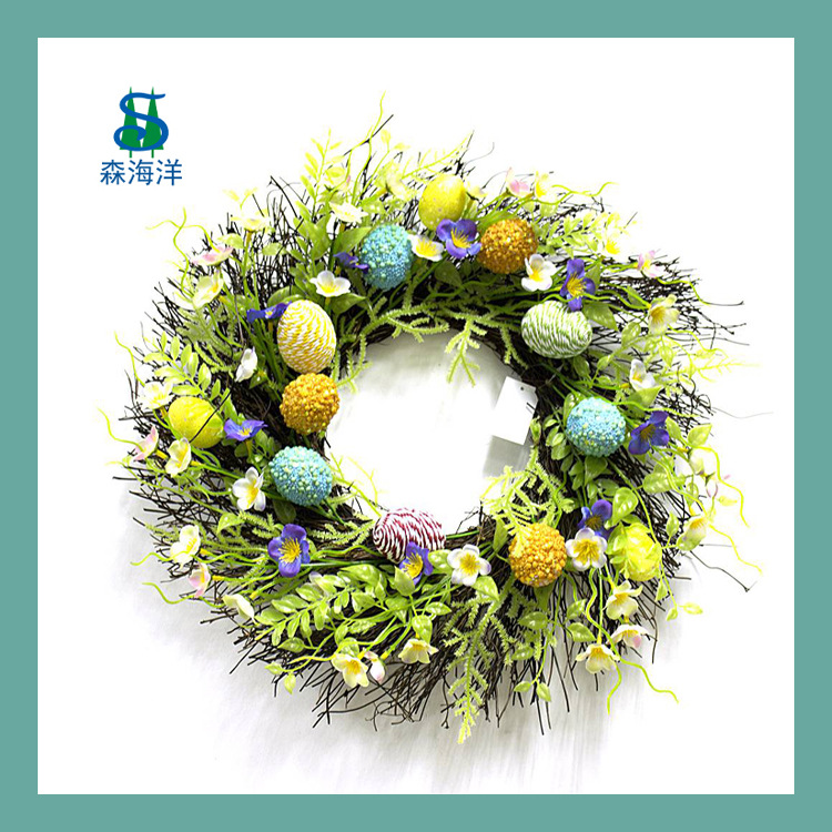 Huevo de Pascua directo de fábrica Garland primavera Pascua decoración Garland Pascua patio Decoración