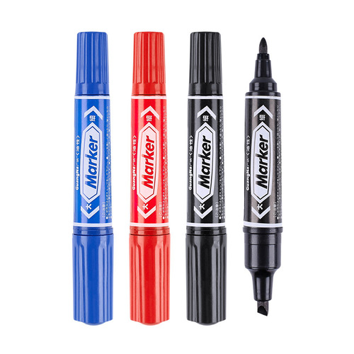 Guangna Marker Pen Logistics Large Tip Pen Double-Headed Marker Pen Express Delivery Pen Oil-Based Pen Box Head Pen