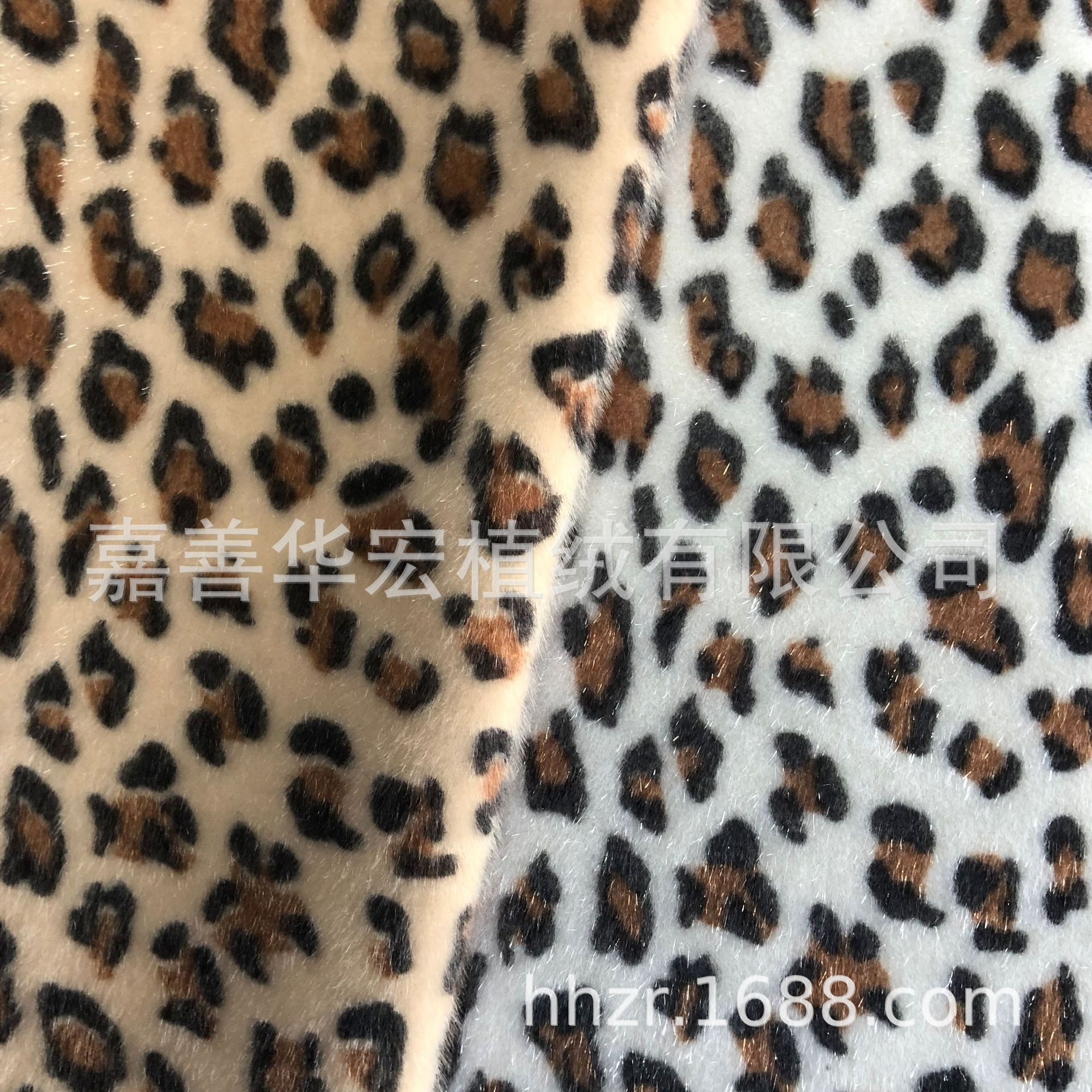 工厂直销 植绒布 服装水貂毛 印花植绒面料 环保 长毛印花 服装布