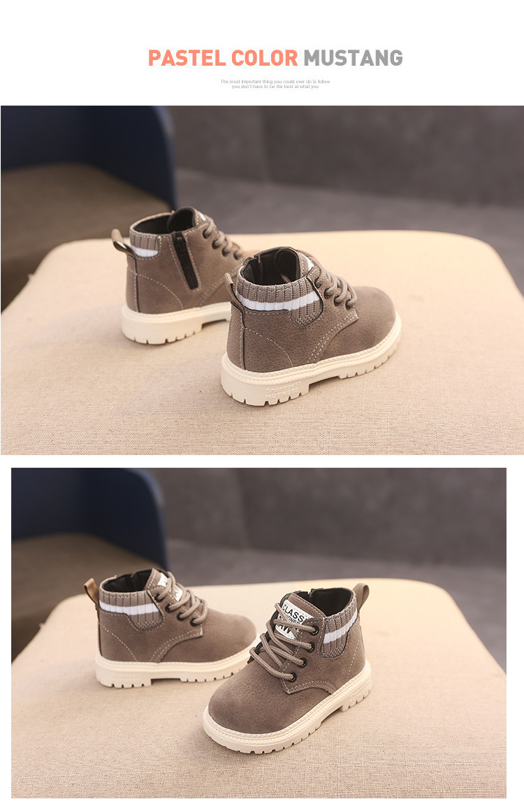 Kid's Fashion Solid Color Round Toe Snow Boots display picture 3