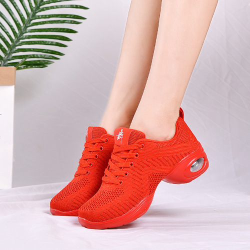 Square dance shoes sailor ghost step mid-heeled dance shoes for women adult flying weaving dancing shoes for women soft-soled sports fitness shoes