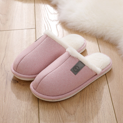 915冬季舒适保暖防滑耐磨棉拖鞋女鞋居家休闲棉鞋男鞋情侣欧洲站