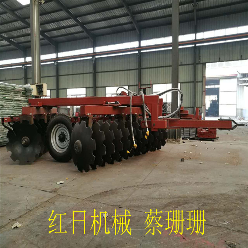 农业土壤耕整24片圆盘耙重耙 缺口液压耙 红日重耙