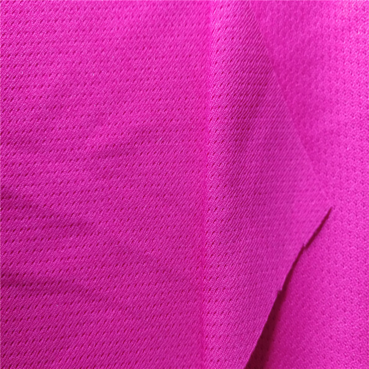 涤纶针织双面针眼网眼布，T恤运动服装面料