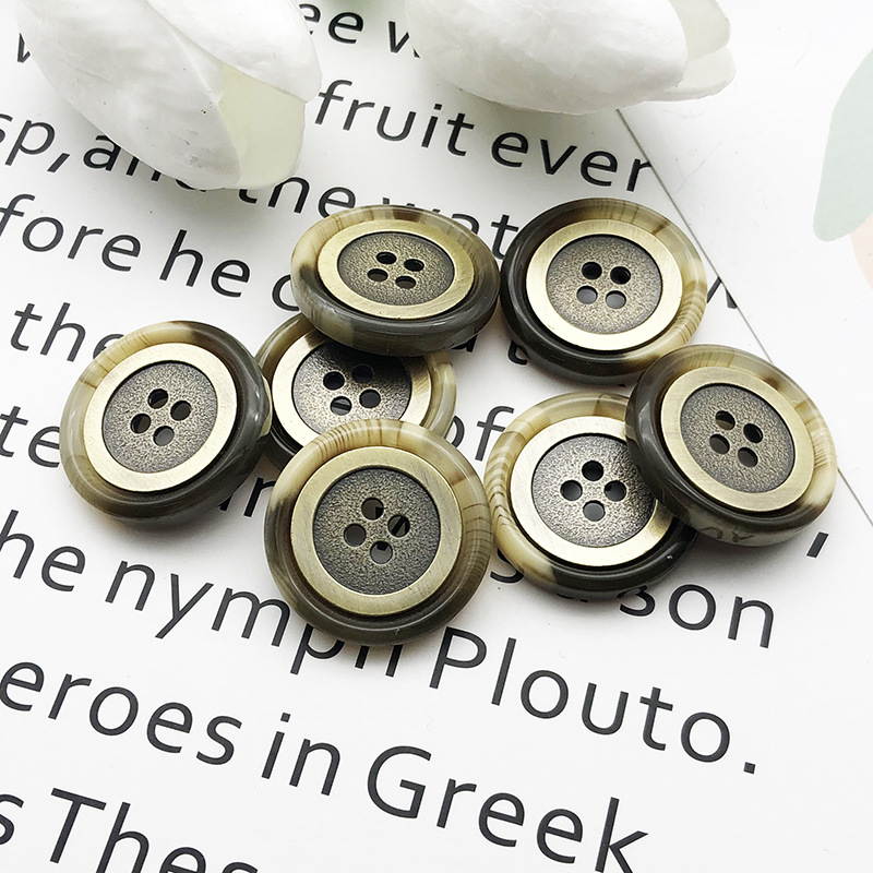 树脂纽扣 男装 女士 大衣扣 风衣扣 DIY饰品配件 西装扣 衣服服装详情图3